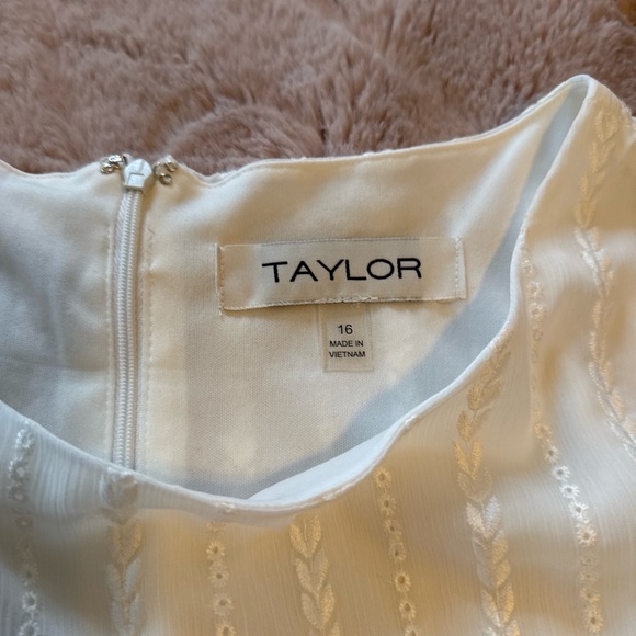 Taylor Cream Sleeveless Lace-Detail Midi Dress - Picture 3 of 3